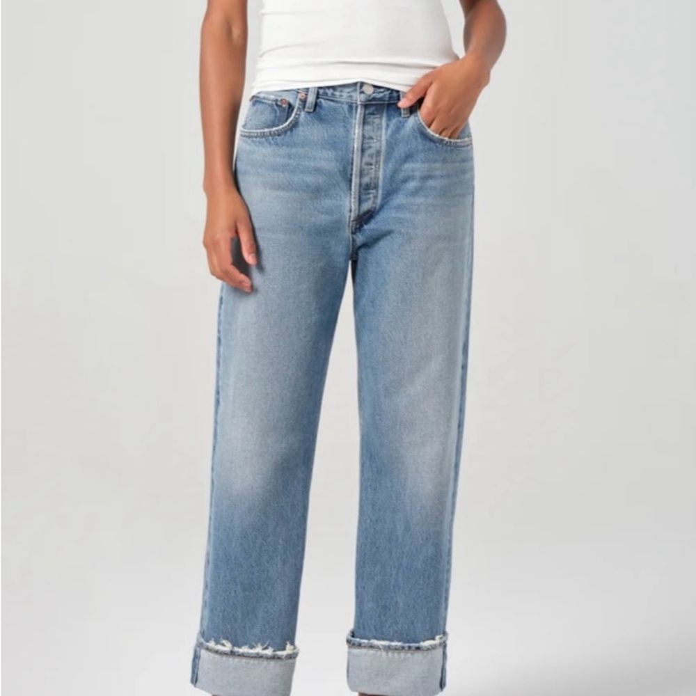 Agolde Fran Low Slung Straight Jean current style